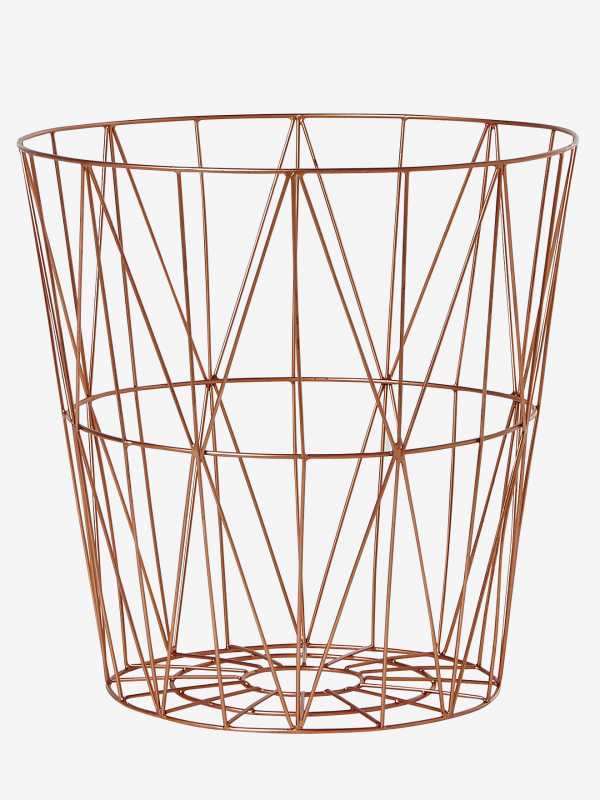 corbeille cuivrée - 23,95€