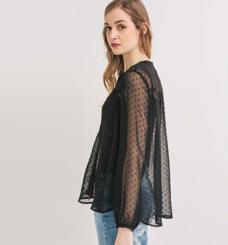 blouse plumetis