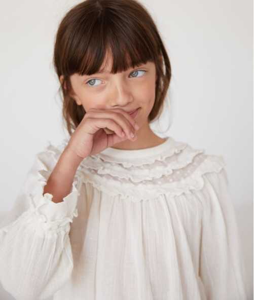 blouse lange+plumetis - 19,99€