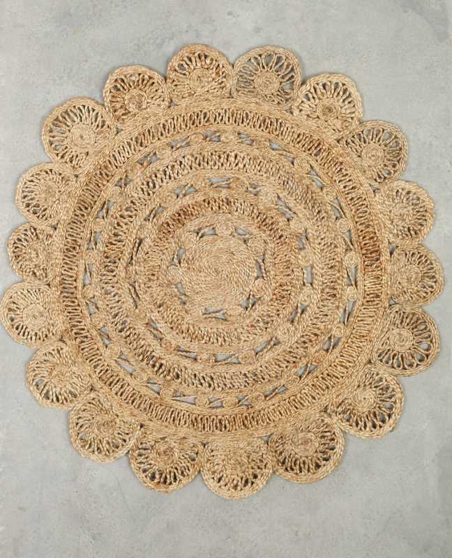 tapis mandala en jute