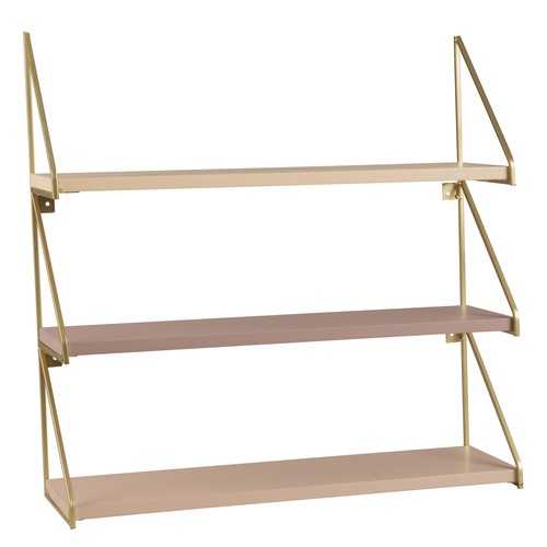 etagere rose et doré