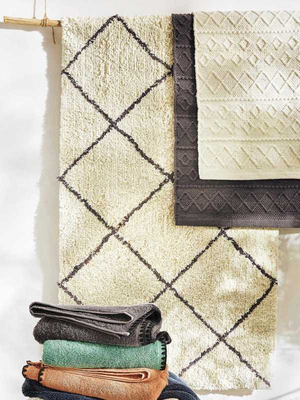 tapis de bain croisillons