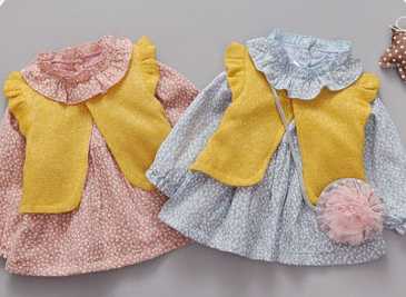 gilet + top à volants