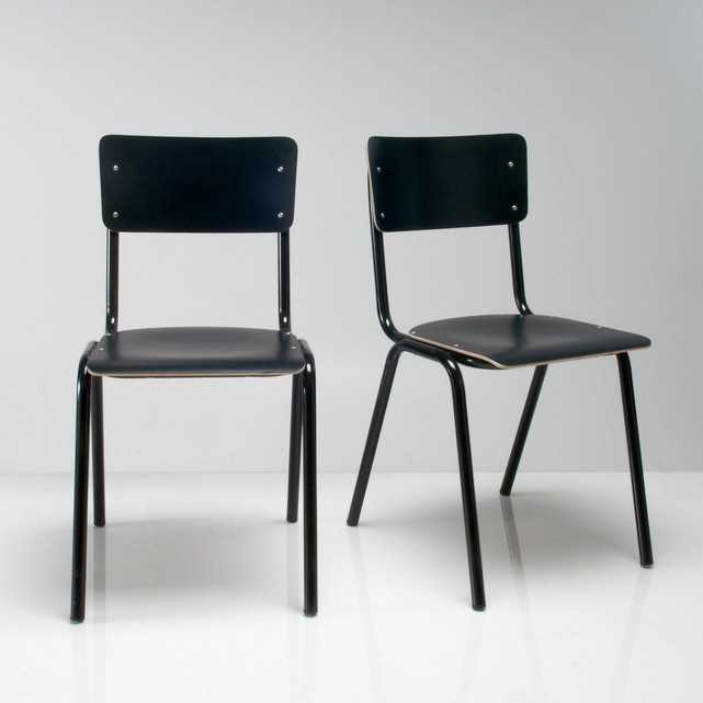 lot 2 chaises (taille adulte) plusieurs coloris