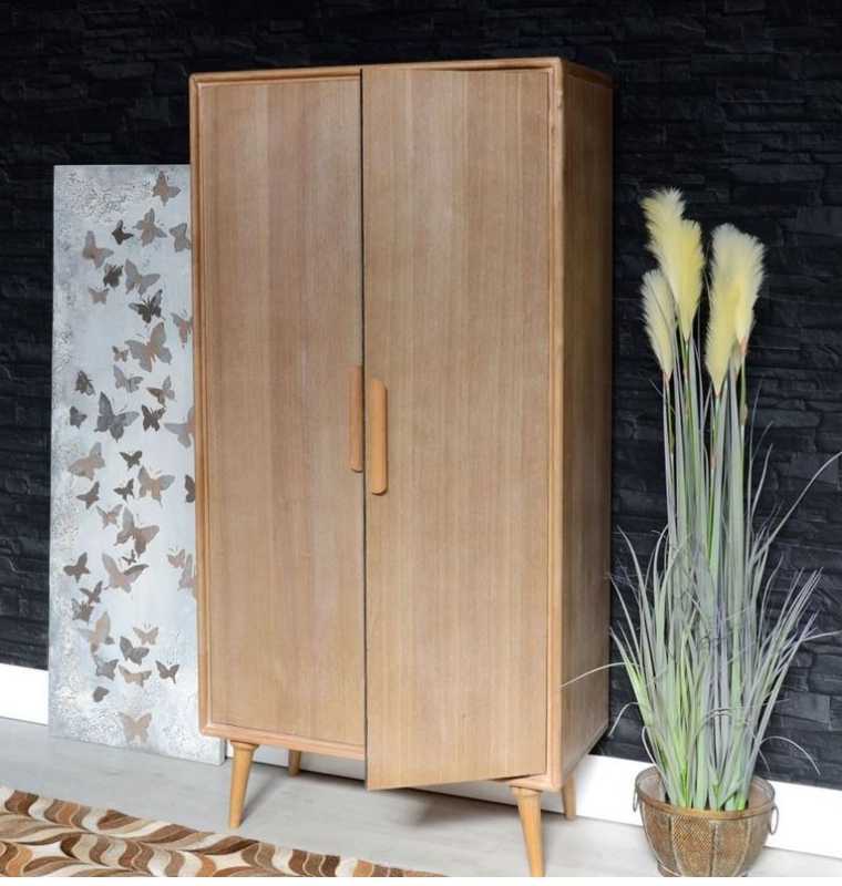 armoire 2 portes bois massif