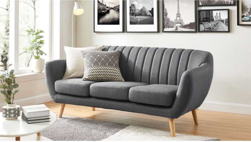 canape scandinave 3places