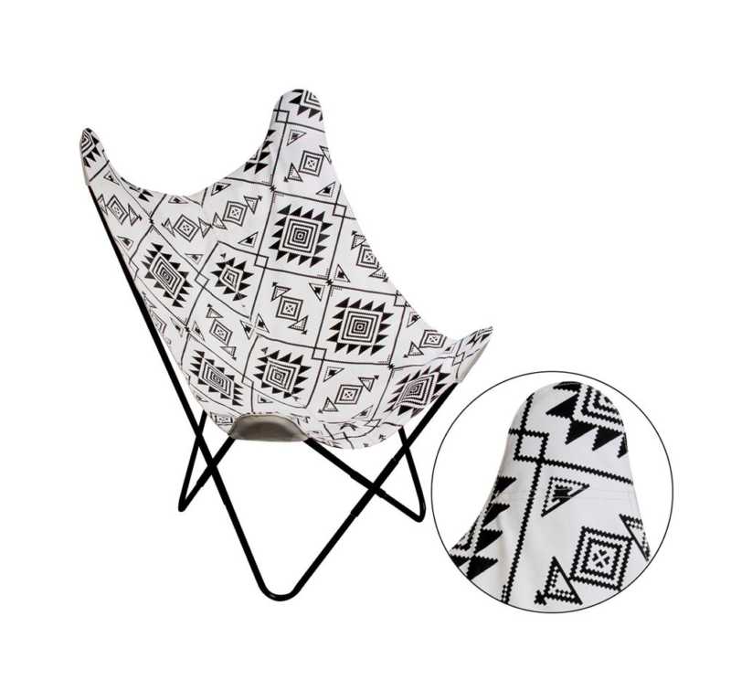 fauteuil papilon ethnique