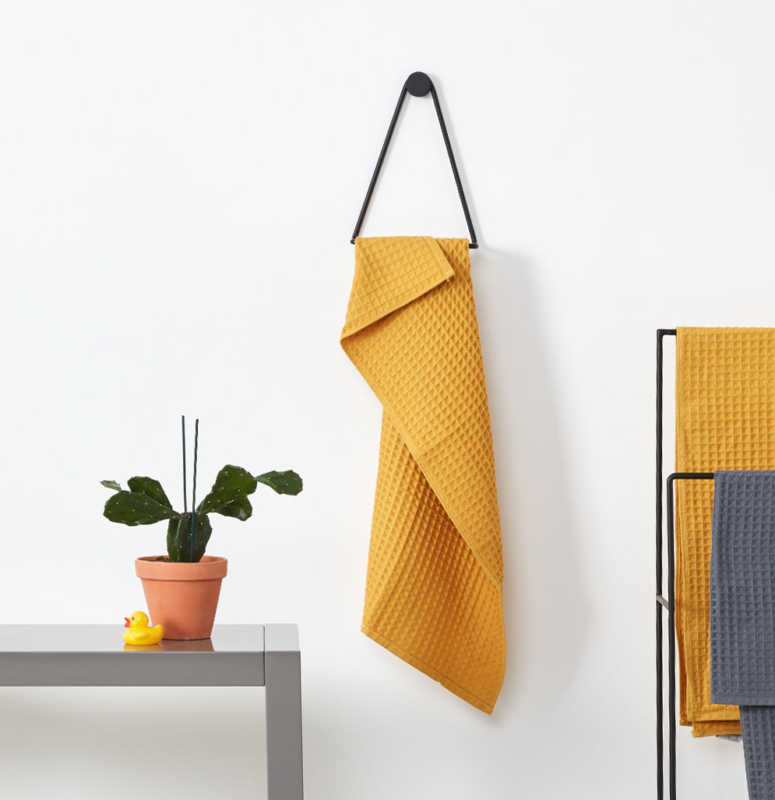 porte serviettes noir