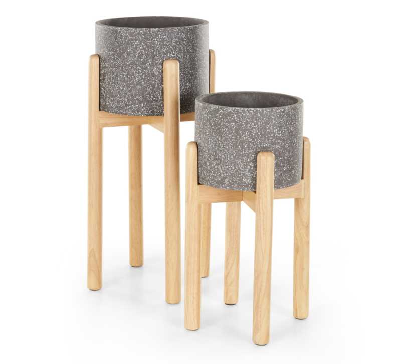 lot de cache pots sur pieds