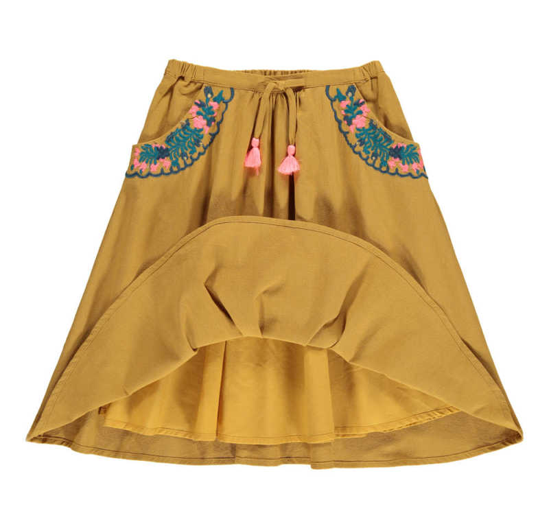 jupe poches brodées louise misha