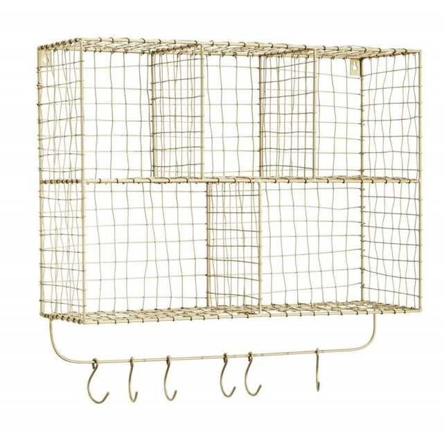étagère filaire + crochets