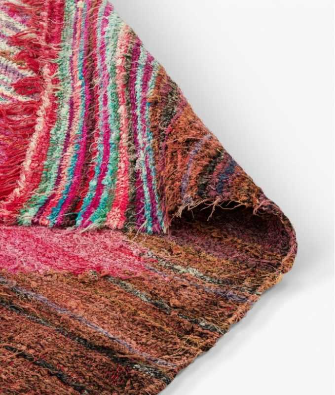 Tapis kilim rose style ancien