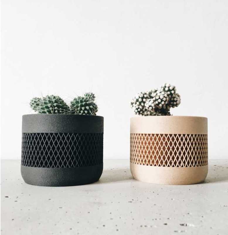 cache pots en bois recyclé