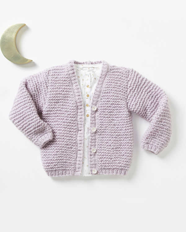 modèle gilet maxi mohair enfant