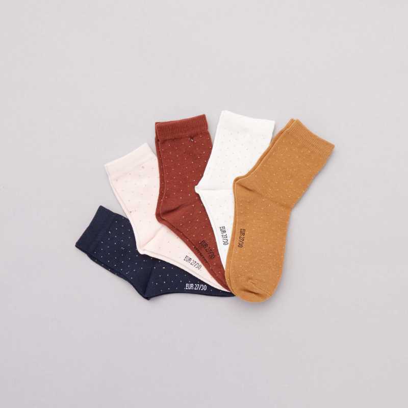 lot chaussettes à pois kiabi