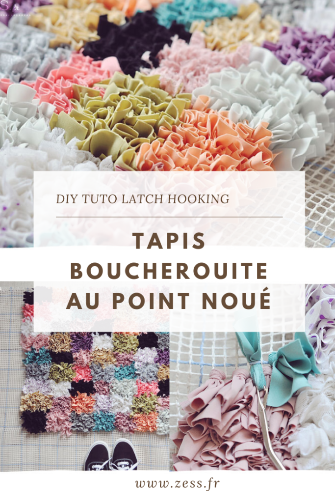 DIY / tuto : le tapis boucherouite au point noué (latch hooking) 