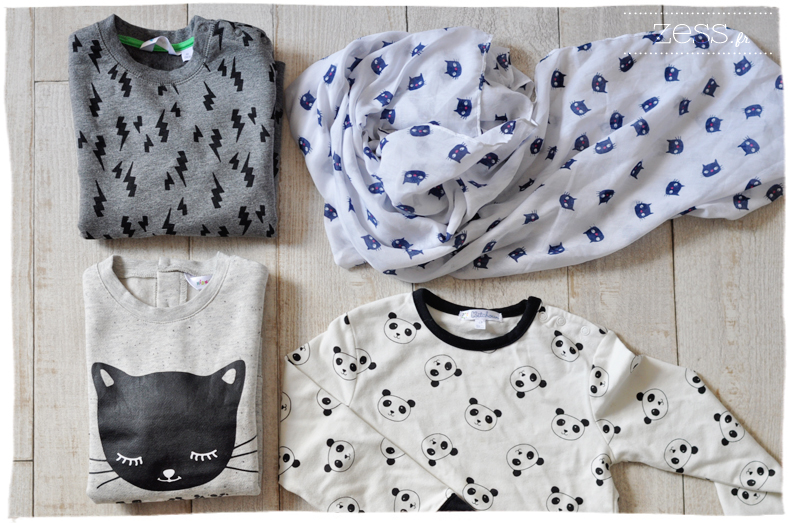 shopping enfant kiabi chat panda look