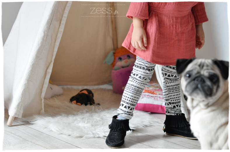 blogokids look tattoo temporaire enfant legging géométrique minnetonka like