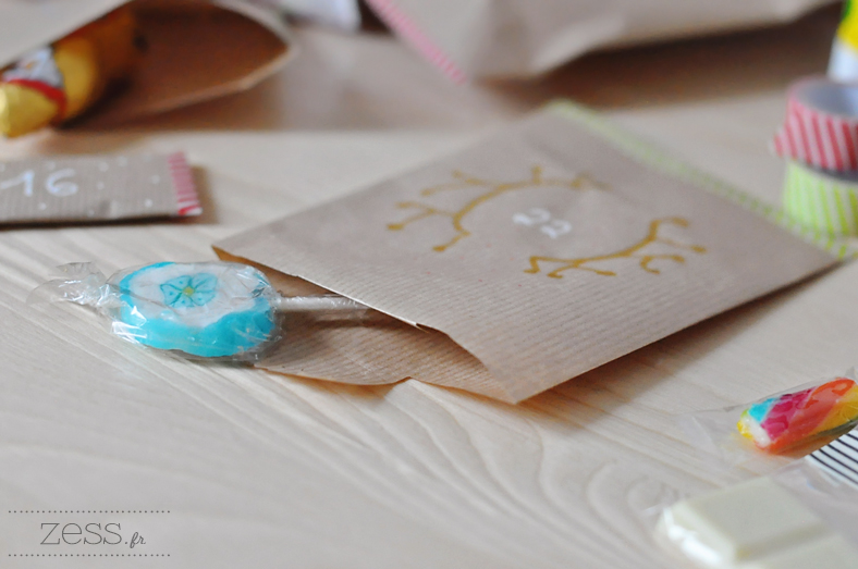 diy calendrier avent avent calendar pochettes branche 