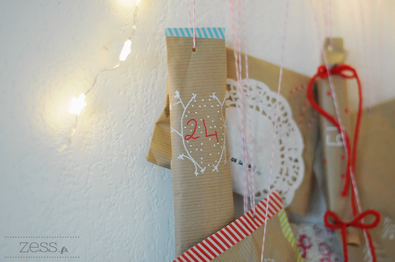 diy calendrier avent avent calendar pochettes branche 