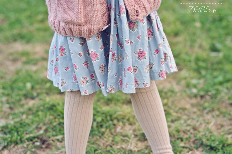 robe vintage fleuri enfant