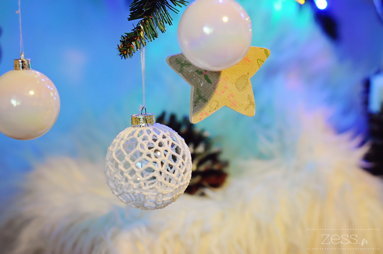 déco noel boule crochet