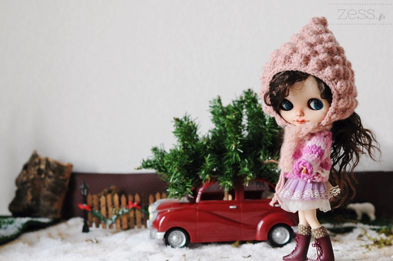 blythe doll poupée noel christmas tree