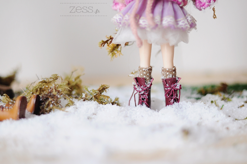 blythe doll snow scene