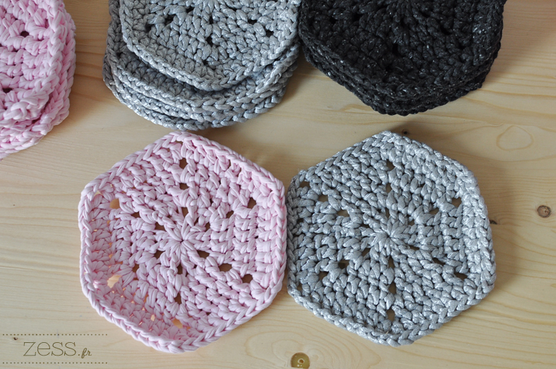 tuto tapis hexagone crochet
