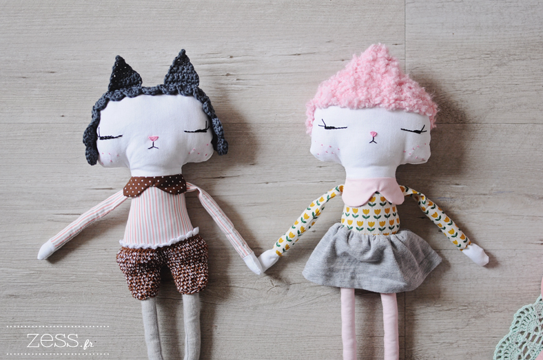 poupée couture handmade dolls zess