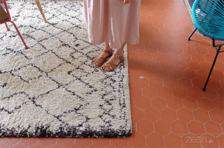 salt water tan tapis berbère