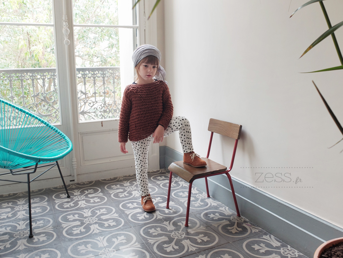 tricot patron pull loose enfant