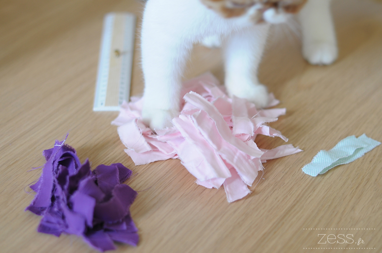 bout de tissu diy housse coussin