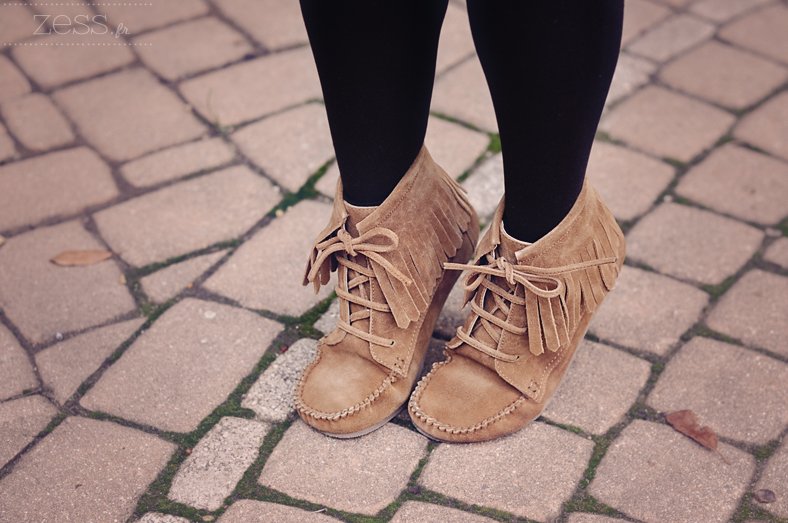 boots à franges daim asos camel marron