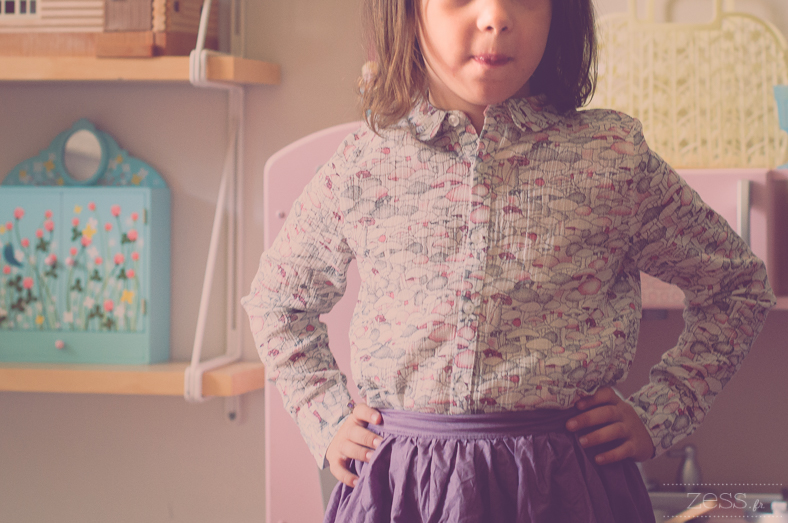 chemise champignon enfant