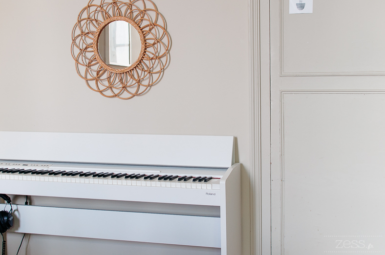 piano miroir rotin