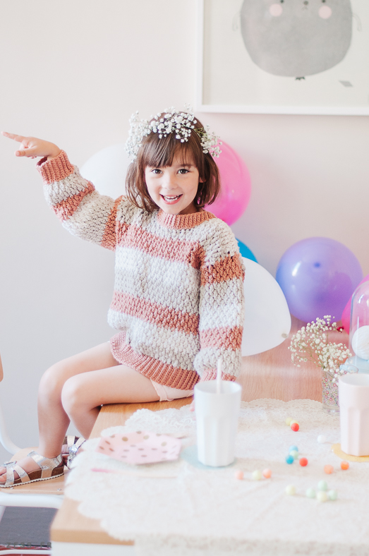 mini dressing au crochet pour enfants