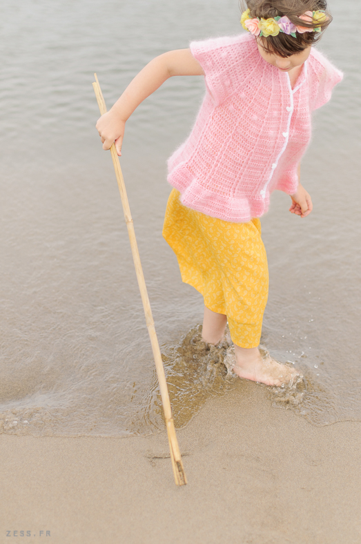 shooting mini dressing au crochet pour enfants