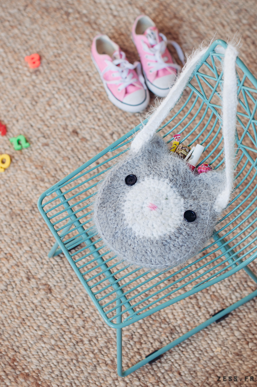 sac nounours crochet enfant