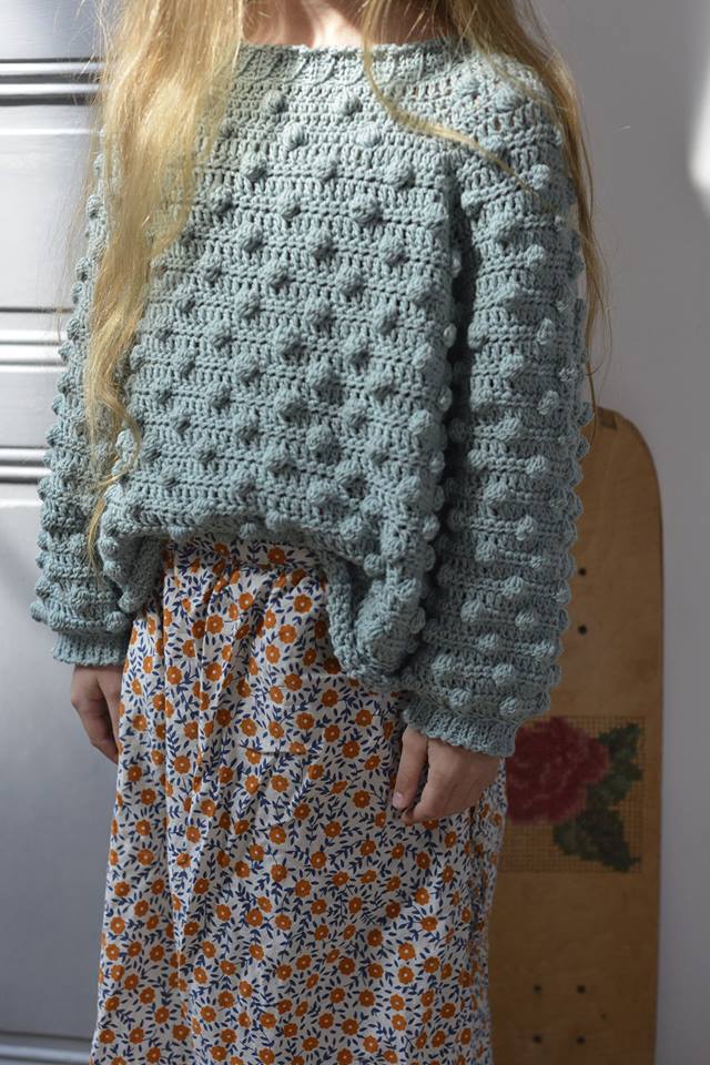 pull à nopes crochet