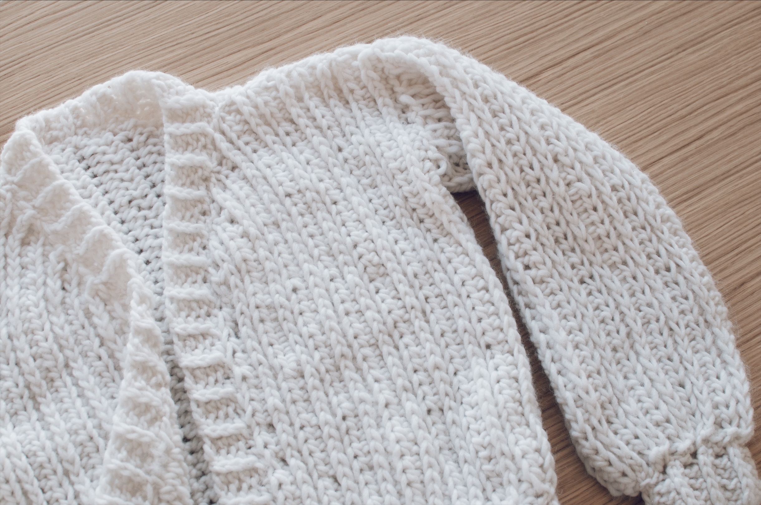 point au crochet pour gilet