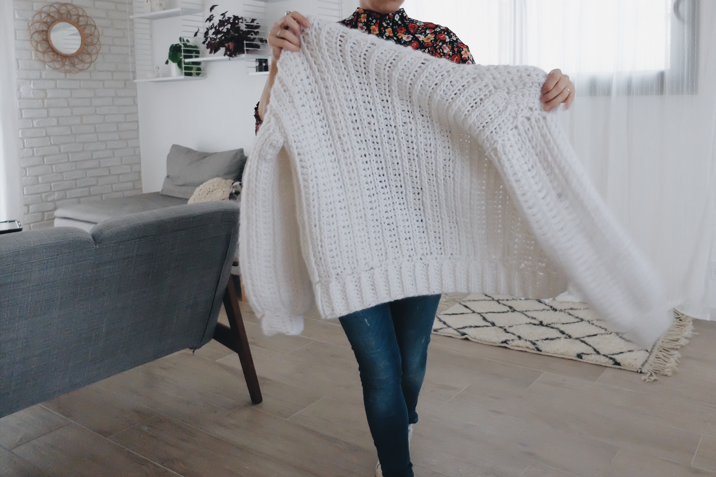 Tuto : le gilet au crochet à grosses mailles comme au tricot