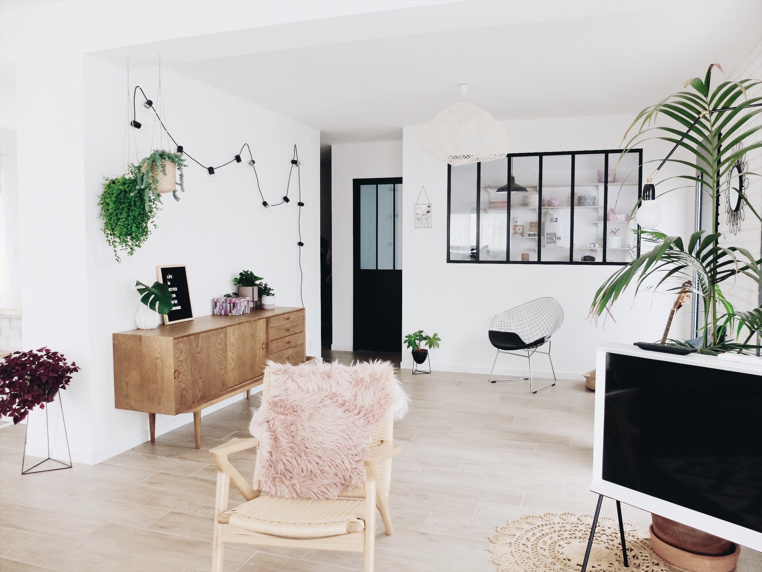 salon verrière déco scandinave minimaliste