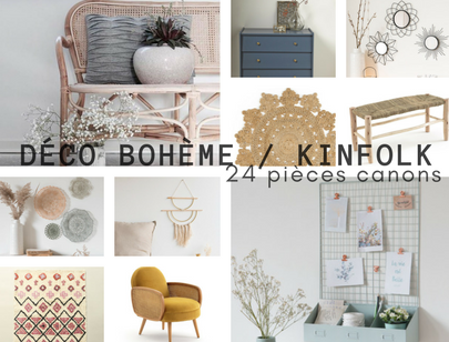 sélection shopping deco bohème kinfolk