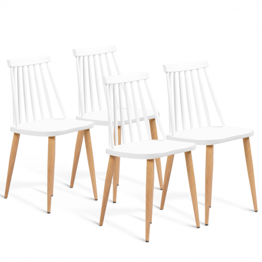 Chaises a barreaux blanche scandinave